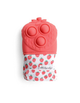 Itzy Ritzy 604201596 Gants de dentition en silicone Itzy Mitt Pop™ - Itzy Ritzy Fraise vendu par Veille sur toi