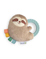 Itzy Ritzy PRT8317 Hochet en peluche avec anneau de dentition - Itzy Ritzy Paresseux vendu par Veille sur toi