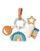 Itzy Ritzy RNG8450 Jouet d'activité de dentition Bitzy Busy Ring™ - Itzy Ritzy Nuage et arc-en-ciel vendu par Veille sur toi