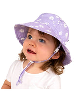 Jan & Jul Chapeau Bob en Coton - Marguerites Violettes - Jan & Jul vendu par Veille sur toi