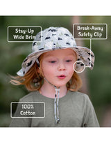 Jan & Jul Chapeau Soleil Floppy en Coton - Bleu Clair - Jan & Jul vendu par Veille sur toi