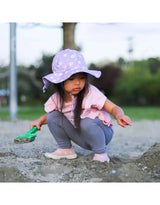 Jan & Jul Chapeau Soleil Floppy en Coton - Marguerites Violettes - Jan & Jul vendu par Veille sur toi