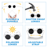 Jan & Jul GBX-WHT-M Lunette de soleil polarisée pour enfant - Ours blanc - Jan & Jul vendu par Veille sur toi