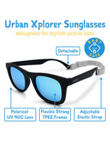 Jan & Jul Lunette de Soleil Polarisée Urban pour Enfant - Noir Aurore - Jan & Jul vendu par Veille sur toi