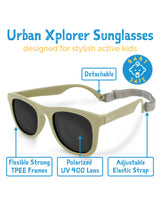 Jan & Jul Lunette de Soleil Polarisée Urban pour Enfant - Olive Kaki - Jan & Jul vendu par Veille sur toi