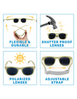 Jan & Jul Lunette de Soleil Polarisée Urban pour Enfant - Olive Kaki - Jan & Jul vendu par Veille sur toi