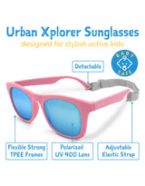 Jan & Jul Lunette de Soleil Polarisée Urban pour Enfant - Rose Pêche - Jan & Jul vendu par Veille sur toi