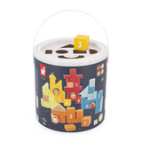 Janod J03330 Seau de construction 56 pièces - Ferme - Janod vendu par Veille sur toi