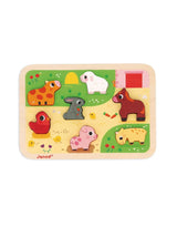 Janod J07121 Casse tête en bois chunky - À la ferme - 7 pièces - Janod vendu par Veille sur toi
