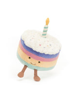 Jellycat A2RBC Peluche - Gâteau d'anniversaire arc-en-ciel - Petit - Rainbow birthday cake- Amuseable - Jellycat vendu par Veille sur toi