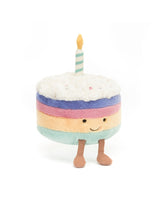 Jellycat A2RBC Peluche - Gâteau d'anniversaire arc-en-ciel - Petit - Rainbow birthday cake- Amuseable - Jellycat vendu par Veille sur toi