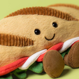 Jellycat A2TMB Peluche - Baguette de pain Caprese Amuseables - Jellycat vendu par Veille sur toi