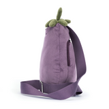 Jellycat A4AUBBAG Sac à dos peluche à bretelle unique - Aubergine Amuseables - Jellycat vendu par Veille sur toi