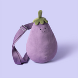 Jellycat A4AUBBAG Sac à dos peluche à bretelle unique - Aubergine Amuseables - Jellycat vendu par Veille sur toi
