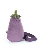 Jellycat A4AUBBAG Sac à dos peluche à bretelle unique - Aubergine Amuseables - Jellycat vendu par Veille sur toi