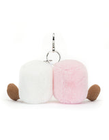Jellycat APM4BC Breloque de sac - Guimauves roses et blanches Amuseables Pair of marshmallows bag charm - Jellycat vendu par Veille sur toi