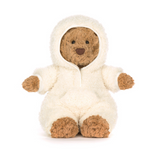 Jellycat BAR2ONE Peluche - Ours Bartholomew Bear en combinaison blanche - Jellycat vendu par Veille sur toi