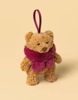 Jellycat BARS6DE Décoration à suspendre - Ours Bartholomew avec écharpe - Jellycat vendu par Veille sur toi