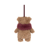 Jellycat BARS6DE Décoration à suspendre - Ours Bartholomew avec écharpe - Jellycat vendu par Veille sur toi