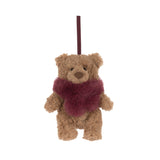 Jellycat BARS6DE Décoration à suspendre - Ours Bartholomew avec écharpe - Jellycat vendu par Veille sur toi