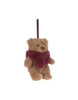 Jellycat BARS6DE Décoration à suspendre - Ours Bartholomew avec écharpe - Jellycat vendu par Veille sur toi