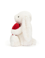 Jellycat BB3LOVE Peluche - Lapin blanc avec coeur - Bashful - Moyen - Jellycat vendu par Veille sur toi