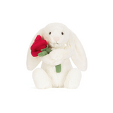 Jellycat BB6ROSE Peluche - Lapin avec rose - Jellycat vendu par Veille sur toi