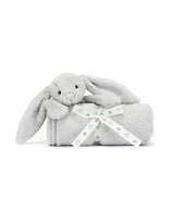 Jellycat BLNK4BS Peluche Couverture - Bashful Lapin gris - Jellycat vendu par Veille sur toi