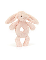Jellycat BRR4BLU Peluche - Hochet lapin blush bashful - Jellycat vendu par Veille sur toi