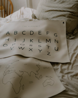 KAM ⚜ KAM-AFFICHE-ALPHABET Affiche sur Cuir Végétalien - Alphabet - KAM vendu par Veille sur toi