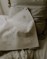 KAM ⚜ KAM-AFFICHE-CARTEMONDE Affiche sur Cuir Végétalien - Carte du Monde - KAM vendu par Veille sur toi