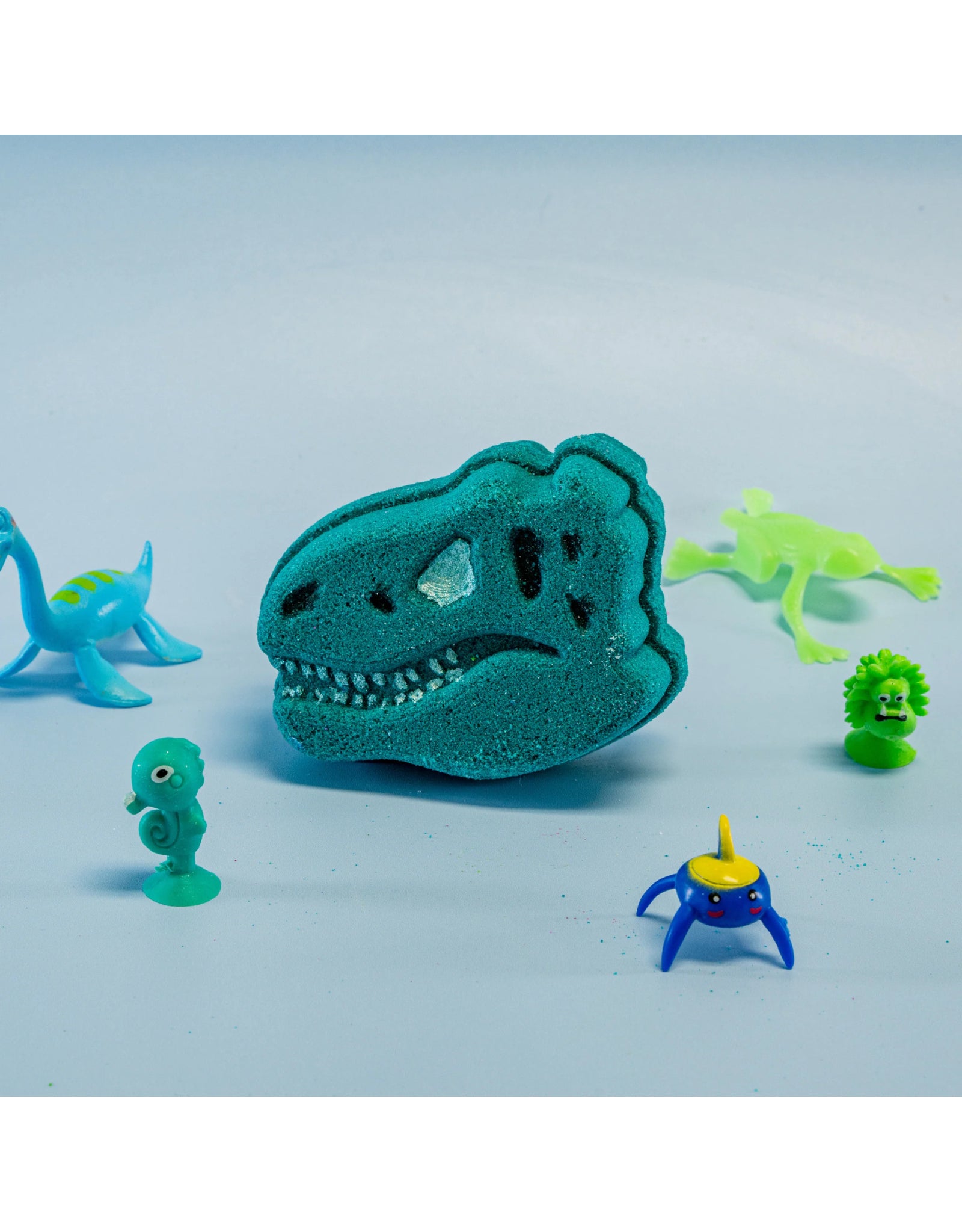 Bombe De Bain Surprise DINOREX INKEE – Avec Figurine Dinosaure à L’intérieur, Parfum Pêche Ice Tea, Testée Dermatologiquement Et TÜV