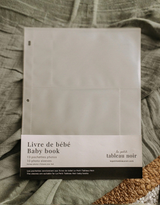 Le petit tableau noir ⚜ LIVR-POCHET-01 Pochettes pour livre de bébé - Le petit tableau noir vendu par Veille sur toi