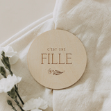 Le petit tableau noir ⚜ PastilleBois-Genre Pastille de bois recto/verso - Genre - Le petit tableau noir vendu par Veille sur toi