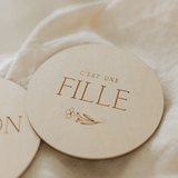 Le petit tableau noir ⚜ PastilleBois-Genre Pastille de bois recto/verso - Genre - Le petit tableau noir vendu par Veille sur toi