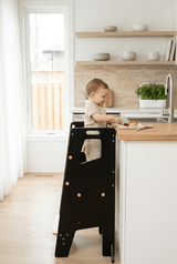 Little Treasures Learning Tower - Kitchen Helper Stool - Black vendu par Veille sur toi