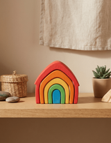 Little Treasures LT-RHS-001 Jouet à empiler maison arc-en-ciel Montessori - Little Treasures vendu par Veille sur toi