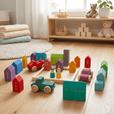 Little Treasures LT-WH-001 Montessori Wooden Houses Set vendu par Veille sur toi