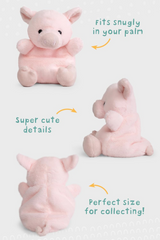 Living Nature ‎AN10FM-PG Peluche Little Snugglies - Cochon - Living Nature vendu par Veille sur toi