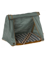 Maileg 11-3401-00 Tente du joyeux campeur sarcelle pour souris - avec auvent - Maileg vendu par Veille sur toi