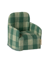 Maileg 11-5405-00 Fauteuil pour souris - Maileg Vert carreauté vendu par Veille sur toi