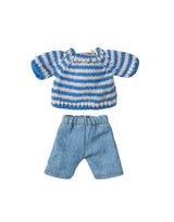 Maileg 17-5204-00 Vêtements pour grand frère souris - Chandail en tricot et Pantalon - Maileg vendu par Veille sur toi