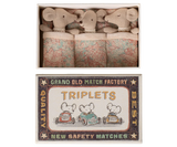 Maileg 17-6001-00 Bébés souris triplés dans une boîte d'allumettes - Maileg vendu par Veille sur toi