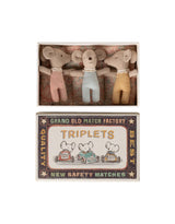 Maileg 17-6001-00 Bébés souris triplés dans une boîte d'allumettes - Maileg vendu par Veille sur toi