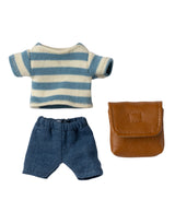 Maileg 17-6206-01 Vêtements et sac à dos pour grand frère souris - Brun - Maileg vendu par Veille sur toi