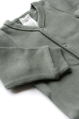MARKLIEN 000OCS09 Organic Waffle Sleepsuit Seafoam 6-9 vendu par Veille sur toi