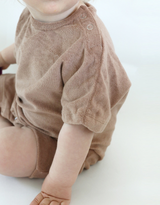 MARKLIEN Barboteuse en coton terry - Caramel - MARKLIEN vendu par Veille sur toi