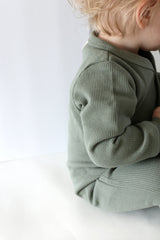 MARKLIEN Organic Waffle Sleepsuit Seafoam vendu par Veille sur toi