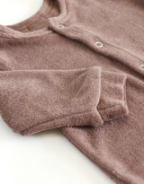 MARKLIEN Pyjama à pattes en coton terry - moka - MARKLIEN vendu par Veille sur toi