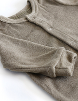 MARKLIEN Pyjama à pattes en coton terry - pistache - MARKLIEN vendu par Veille sur toi